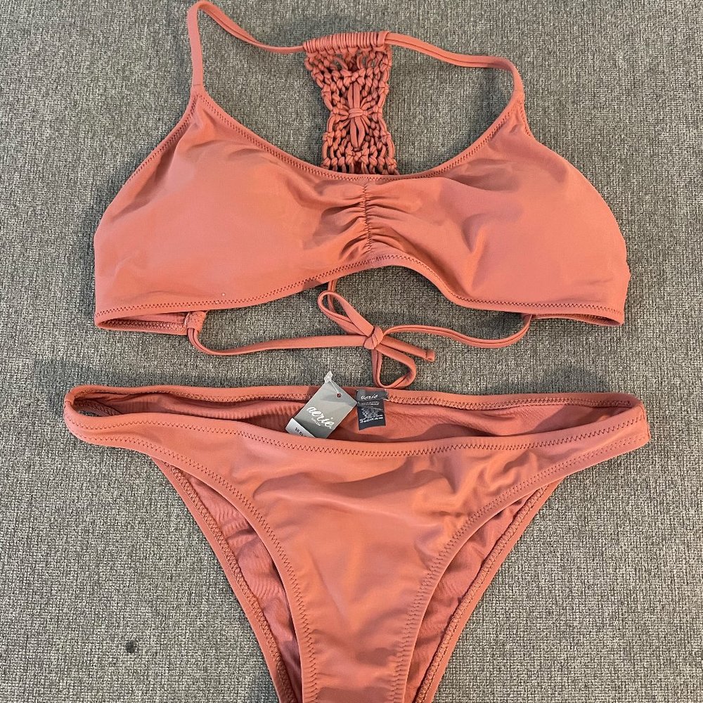 Aerie Blush Cheeky Bikini Set